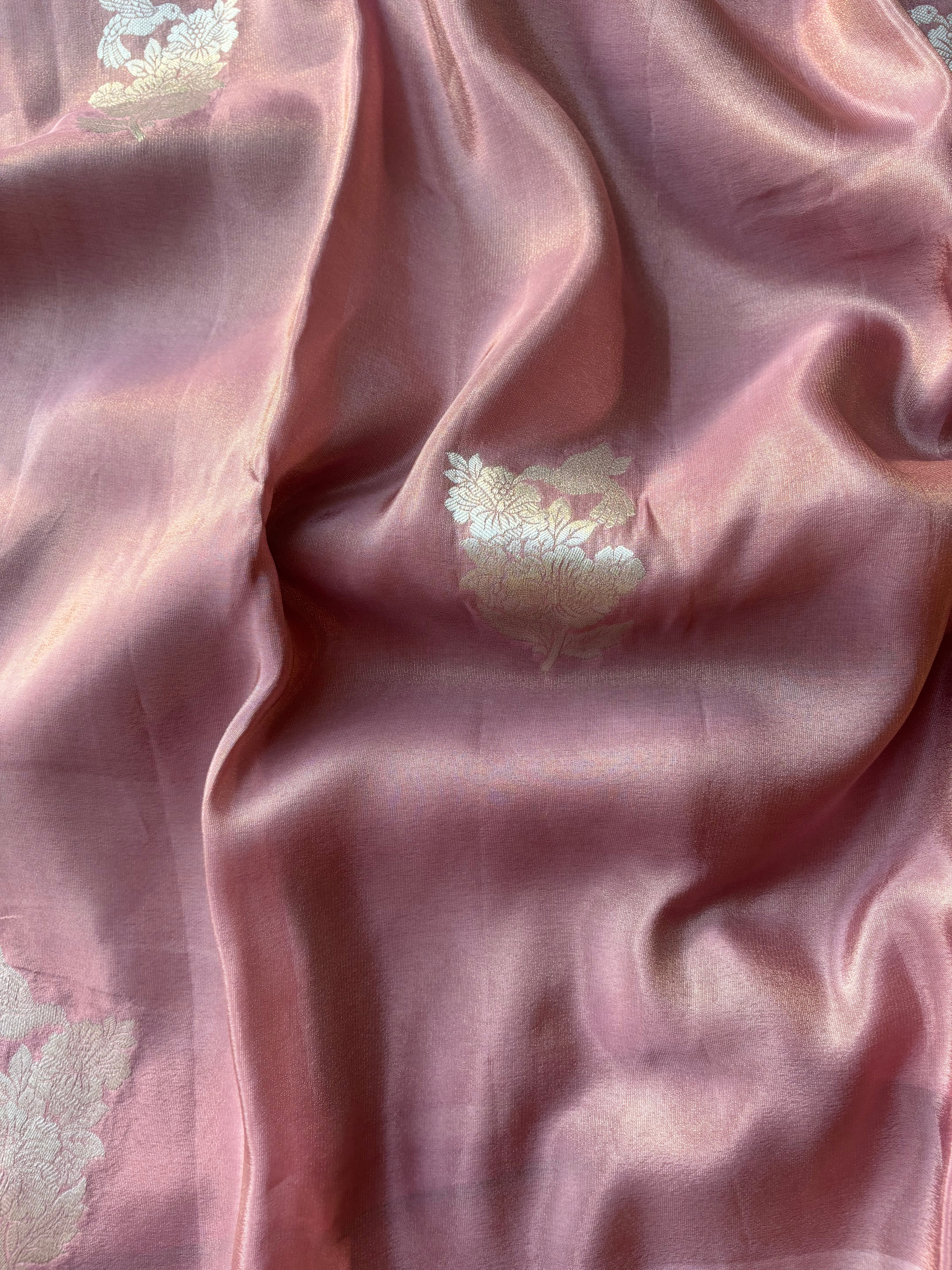 Lavender tissue sarees